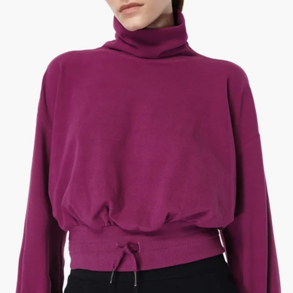 NWT Sweaty Betty Melody Fleece Pullover Sweatshirt Amaranth Pink Size Large - Picture 1 of 12